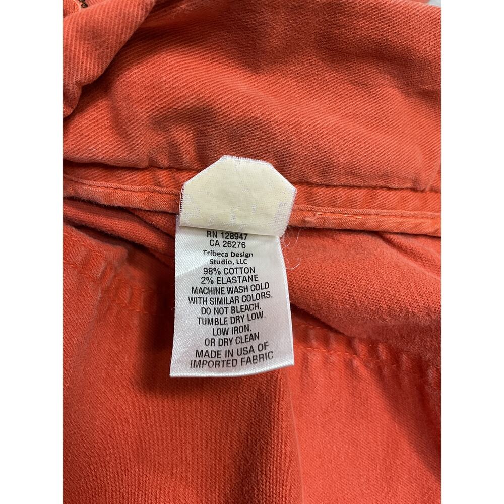 Nili Lotan Utility Orange Jenna Pants Size 4 - Picture 4 of 4